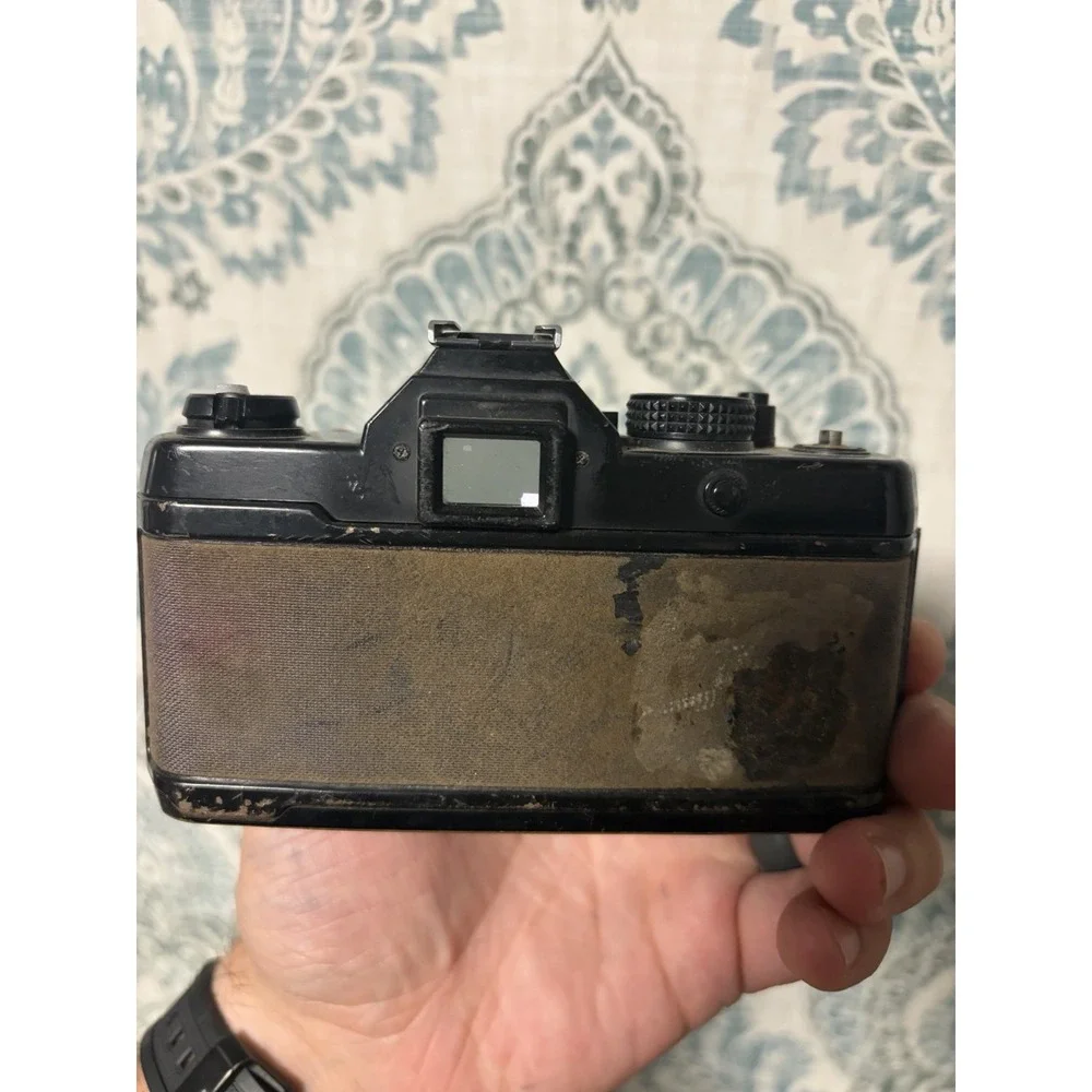 Yashica FX-3 35mm Film SLR Vintage Camera Body, Black; Untested